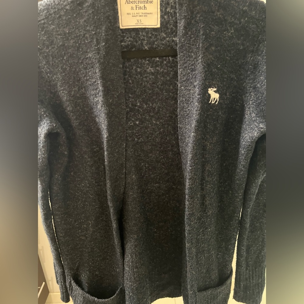 Abercrombie & Fitch Navy Blue Cardigan